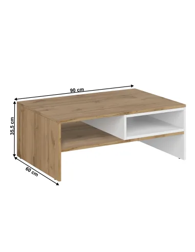 Măsuță de cafea VILGO, living, 90x60x35.5 cm, PAL melaminat | MobilaOK