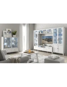 Masă TV OLJE, living, 160x42x54.5 cm, PAL melaminat | MobilaOK 2