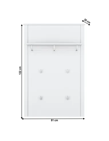 Panou suspendat OLJE pentru hol, dormitor, birou, 81x26x122 cm, PAL melaminat | MobilaOK