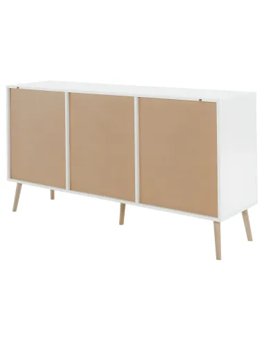 Comodă OSLO 75381 pentru dormitor/hol, 147.1x81x39.1 cm, PAL melaminat stejar sonoma/alb | MobilaOK