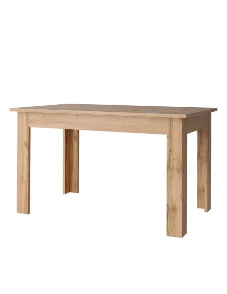 Masă pliantă MORATIZ living/dining, 132-175x80x76 cm, PAL laminat stejar wotan | MobilaOK