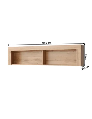 Raft suspendat MORATIZ living, dormitor, hol 160.2x23.3x39 cm PAL melaminat | MobilaOK