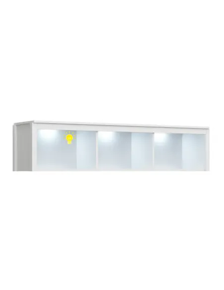 Lustră LED, OLJE, tavan living/hol, 3 puncte, metal alb, KONDELA | MobilaOK
