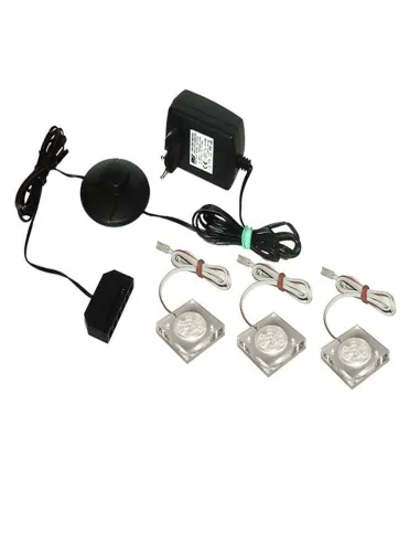 Lustră LED, OLJE, tavan living/hol, 3 puncte, metal alb, KONDELA | MobilaOK