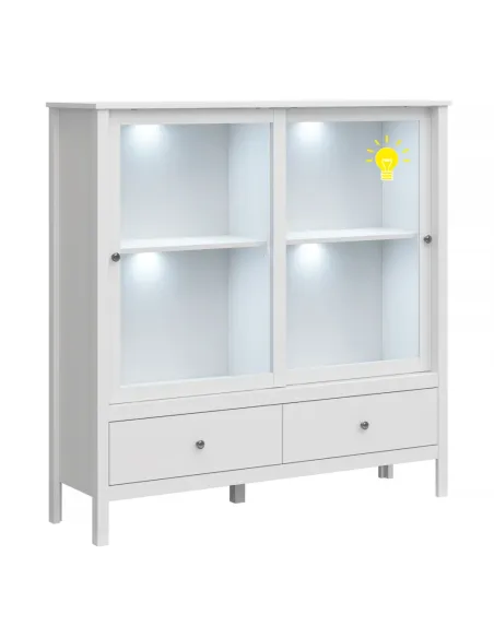 Lustră LED, 4 PUNCTE, living/dormitor, alb, PAL | MobilaOK