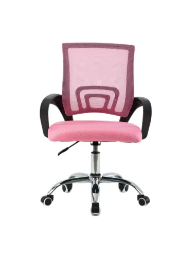 Scaun de birou, roz/ negru, DEX 4 NEW | MobilaOK