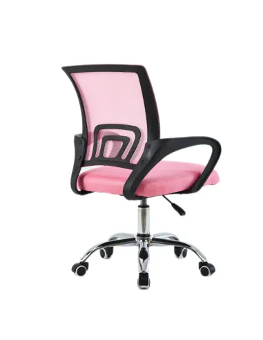 Scaun de birou, roz/ negru, DEX 4 NEW | MobilaOK