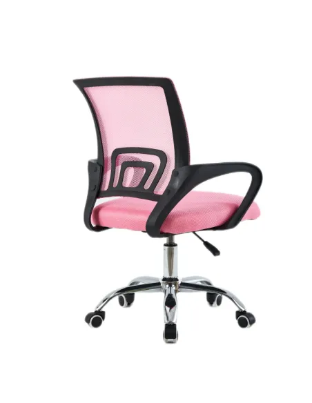 Scaun de birou, roz/ negru, DEX 4 NEW | MobilaOK