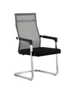 Scaun conferință, RIMALA NEW, birou/sala conferinte, 56.5x64x101 cm, plasă și metal cromat | MobilaOK