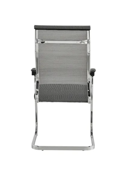 Scaun conferință, RIMALA NEW, birou/sala conferinte, 56.5x64x101 cm, plasă și metal cromat | MobilaOK