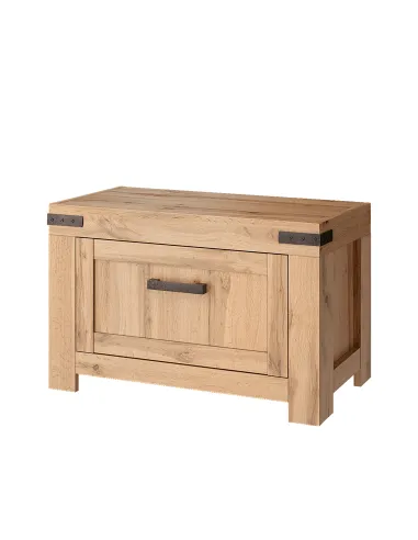 Raft pantofi KONDELA, hol/dressing, 80x40x51 cm, PAL/MDF, stejar wotan | MobilaOK