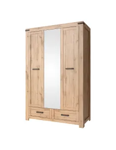 Dulap MORATIZ 3D2S dormitor/hol, 137x59.8x210.1 cm, PAL melaminat | MobilaOK