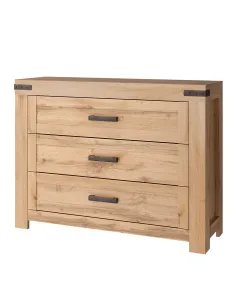 Comodă 3S, dormitor/hol, 112.6x40.1x84 cm, PAL/MDF | MobilaOK