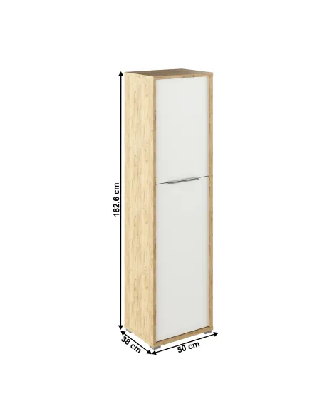 Dulap RIOMA TYP 08, dormitor/hol, 50x38x182.6 cm, PAL melaminat | MobilaOK