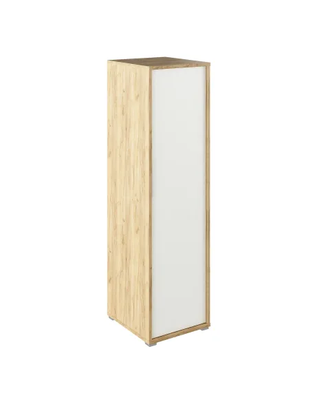 Dulap, RIOMA TYP 20, dormitor/hol, 50x55x182.6 cm, PAL melaminat stejar artizan/alb | MobilaOK