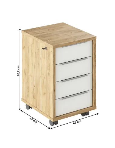 Dulap, RIOMA TYP 30, dormitor/hol/birou, 43x48x66.7 cm, PAL melaminat | MobilaOK