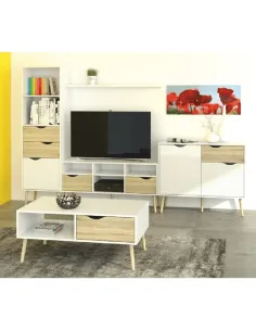 Măsuță de cafea OSLO, living, 98.6x42.6x60.1 cm, PAL melaminat | MobilaOK 2