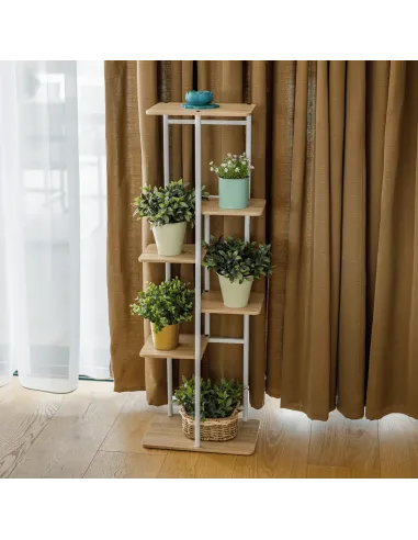 Suport de flori LEDOR, living/hol/balcon, 36x23.5x74 cm, PAL/ metal | MobilaOK