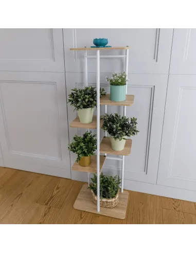 Suport de flori LEDOR, living/hol/balcon, 36x23.5x74 cm, PAL/ metal | MobilaOK
