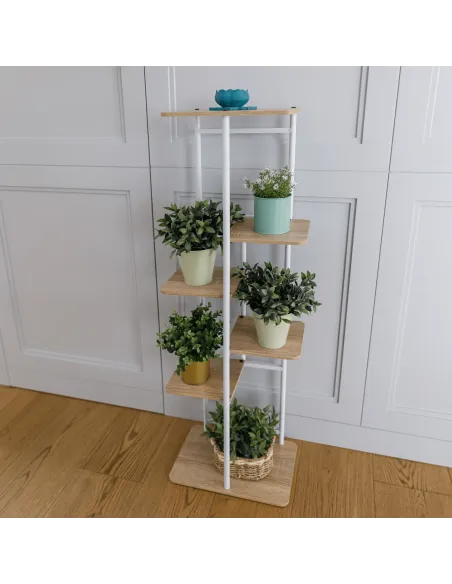 Suport de flori LEDOR, living/hol/balcon, 36x23.5x74 cm, PAL/ metal | MobilaOK