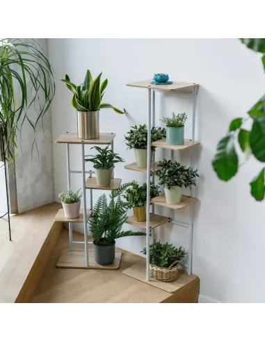 Suport de flori LEDOR, living/hol/balcon, 36x23.5x74 cm, PAL/ metal | MobilaOK