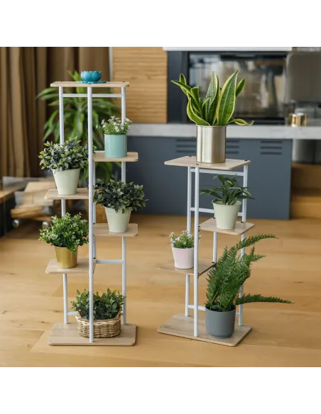 Suport de flori LEDOR, living/hol/balcon, 36x23.5x74 cm, PAL/ metal | MobilaOK