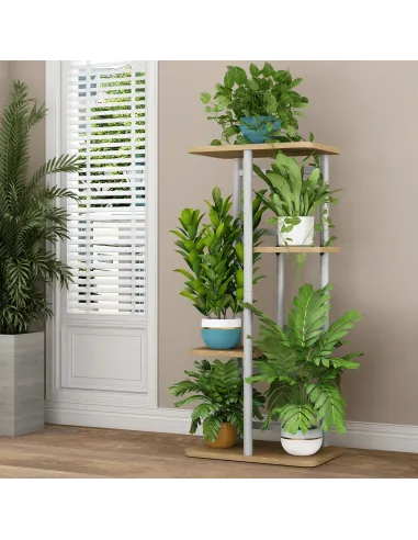 Suport de flori LEDOR, living/hol/balcon, 36x23.5x74 cm, PAL/ metal | MobilaOK
