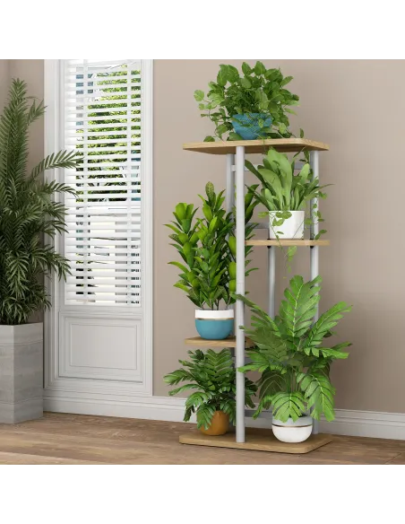 Suport de flori LEDOR, living/hol/balcon, 36x23.5x74 cm, PAL/ metal | MobilaOK