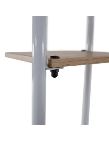 Suport de flori, LEDOR TIP 2, living/dormitor/balcon, 36x23.5x106 cm, PAL alb/stejar sonoma | MobilaOK
