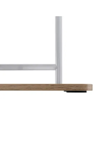 Suport de flori, LEDOR TIP 2, living/dormitor/balcon, 36x23.5x106 cm, PAL alb/stejar sonoma | MobilaOK