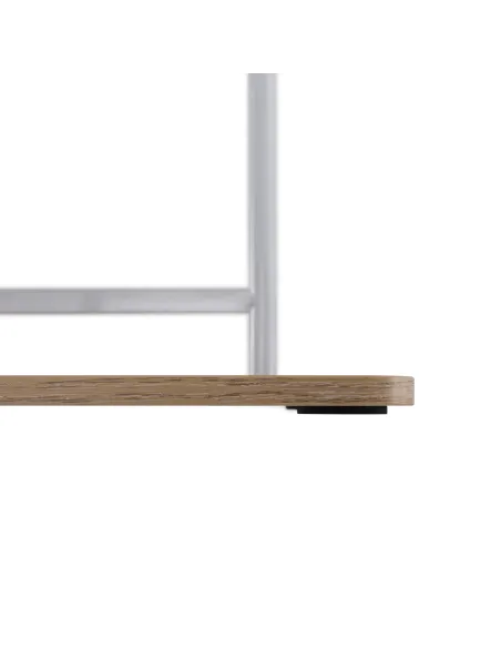 Suport de flori, LEDOR TIP 2, living/dormitor/balcon, 36x23.5x106 cm, PAL alb/stejar sonoma | MobilaOK