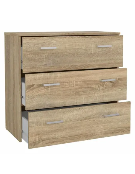Comodă GARBO 3 pentru dormitor sau living, 74.1x69.9x36 cm, PAL melaminat stejar sonoma | MobilaOK