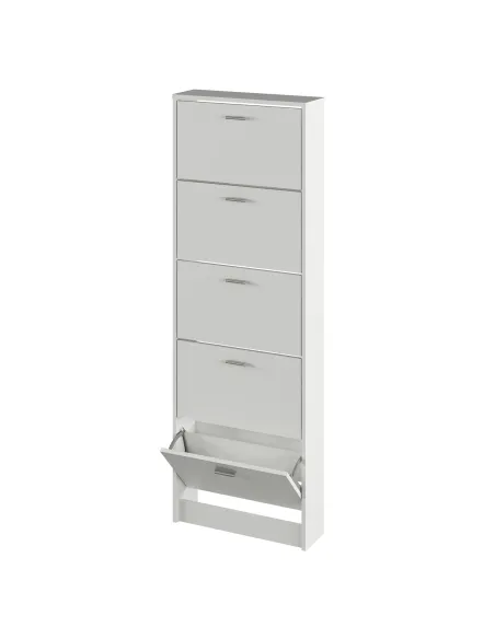 Dulap pantofi, 5 rafturi, alb, MOBI 15 | MobilaOK