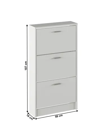 Dulap pantofi, MOBI 13, hol/dormitor, 58x18x107 cm, PAL melaminat | MobilaOK