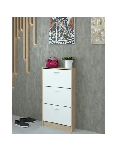 Dulap pantofi, KONDELA, hol/dormitor, 58x18x107 cm, PAL melaminat | MobilaOK