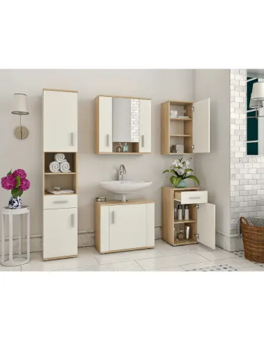 Dulap de bază LESSY NEW 03 pentru hol/dormitor, 38x35x75.1 cm, PAL melaminat | MobilaOK
