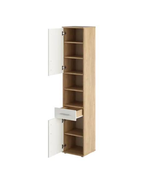 Dulap înalt LESSY NEW 05 pentru hol/dormitor, 38x35x191 cm, PAL melaminat | MobilaOK