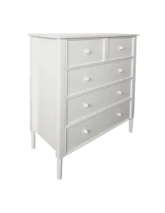 Comodă TEANA, dormitor/hol/living, 80x40x95 cm, MDF, mânere lemn | MobilaOK