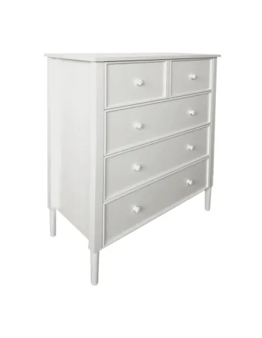 Comodă TEANA, dormitor/hol/living, 80x40x95 cm, MDF, mânere lemn | MobilaOK