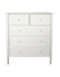 Comodă TEANA, dormitor/hol/living, 80x40x95 cm, MDF, mânere lemn | MobilaOK 2