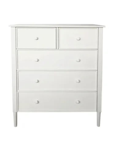 Comodă TEANA, dormitor/hol/living, 80x40x95 cm, MDF, mânere lemn | MobilaOK