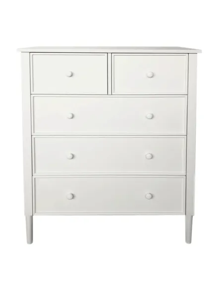 Comodă TEANA, dormitor/hol/living, 80x40x95 cm, MDF, mânere lemn | MobilaOK