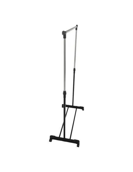 Cuier Mobil, DOLFO NEW, hol/dormitor/dressing, 75.5x43x92-159 cm, metal/plastic negru | MobilaOK