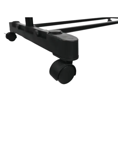 Cuier Mobil, DOLFO NEW, hol/dormitor/dressing, 75.5x43x92-159 cm, metal/plastic negru | MobilaOK
