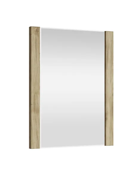 Oglindă KONDELA pentru hol, dormitor 58.2x75.2 cm, PAL melaminat stejar navarra | MobilaOK