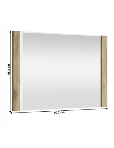 Oglindă DORSI 90, dormitor/hol/baie, 90x65 cm, PAL melaminat și sticlă | MobilaOK