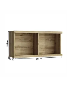 Raft suspendat DORSI 80, living/dormitor/birou, 80x25x38 cm, PAL melaminat | MobilaOK 2