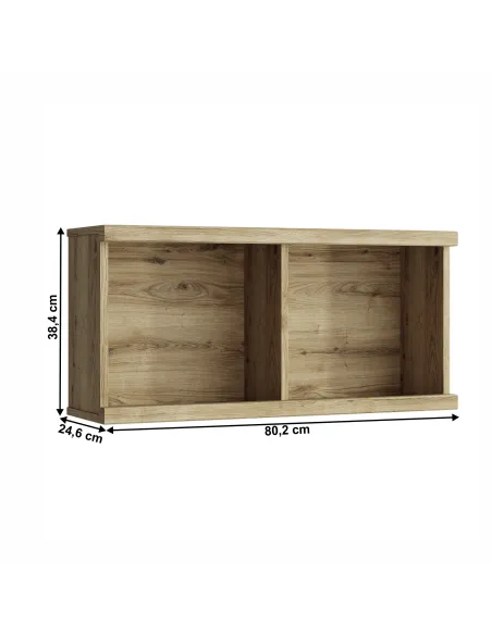 Raft suspendat DORSI 80, living/dormitor/birou, 80x25x38 cm, PAL melaminat | MobilaOK