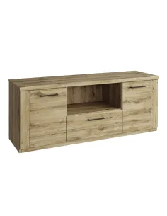 Comodă TV DORSI, living, 135x41x53.6 cm, PAL stejar navarra | MobilaOK