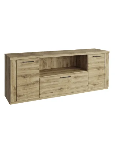Comodă TV DORSI, living, 180x41x63.4 cm, PAL laminat stejar navarra | MobilaOK